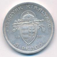 1938. 5P Ag "Szent István" T:XF 
Adamo P8.1
