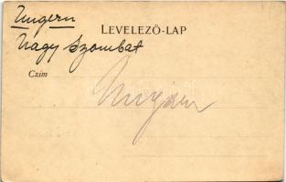 Nagyszombat, Tyrnau, Trnava; Alsó hosszú utca, Hoja István üzlete / street, shop (EK)