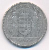 1930. 5P Ag "Horthy jobbra" T:F 
Adamo P8