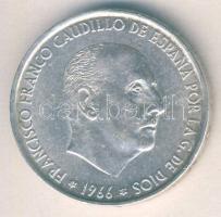 Spanyolország 1966. 100P Ag "Francisco Franco Caudillo" T:2
