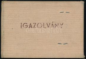 1961 Az Irodalmi Alap arcképes igazolványa