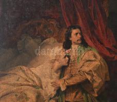 Benczúr Gyula (1844-1920) festménye után: II. Rákóczi Ferenc elfogatása Nagysáros várában. Színes ny...