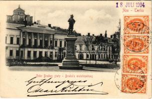 1904 Turku, Abo; Pehr Brahes staty / Brahe&#039;n muistopatsas / monument. TCV card (EK)