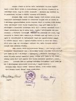 1929 Újpesti Türr István Hadastyán Egyesület választmányi ülésének jegyzőkönyve (1929. jan. 6.), val...