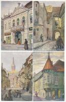 Budapest, A régi Budapest I. sorozat. Kiadja a Műemlékek Országos Bizottsága - képeslapfüzet 11 képe...