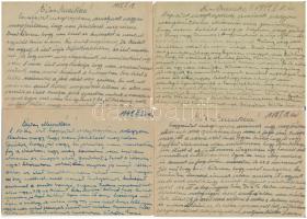 8 db RÉGI második világháborús magyar tábori postai levelezőlap Jezsoviczky Lászlótól 1942-ből