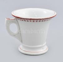 Grűnwald Mór porcelán csésze,kézzel festett, jelzett kopással d: 9 cm, m: 8 cm