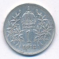 Ausztria 1913. 1K Ag "Ferenc József" T:XF 
Austria 1913. 1 Corona Ag "Franz Joseph&q...