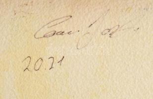 Szendrei József (1989-), Bortnyik Sándor után: Motoros. Olaj, vászon. Hátoldalon jelzett. 50x52 cm