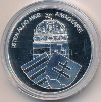 DN "Nemzetünk nagyjai - Károly Róbert" Ag emlékérem kapszulában, tanúsítvánnyal (10,37g/0....