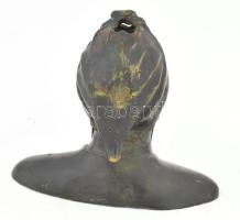 L. Galli & Raffaello Vignali: Dante Alighieri bronz mellszobra. cca 1905. Az olasz testvérek bud...