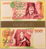 ~1995. 19 darabos (ebből 18 darab különböző), az új forint bankjegytervezeteiből álló tétel, 100-200...