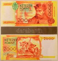 ~1995. 19 darabos (ebből 18 darab különböző), az új forint bankjegytervezeteiből álló tétel, 100-200...
