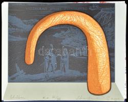 In passing/Menet közben c. mappa, klf. alkotók, össz. 16 db lap : Banga Ferenc, Benes József, Borgó ...