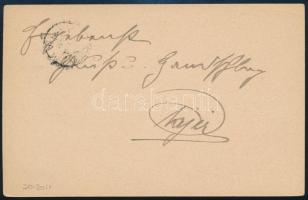 1895 Lagos díjjegyes levelezőlap Ausztriába / Lagos PS-card to Austria. The S.M.S. Donau III was in ...