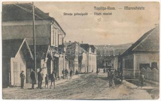 1926 Maroshévíz, Oláhtoplica, Toplita, Toplica; Strada proncipala / Fő út / main street (fl)