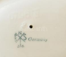 Ens porcelán madár figura. Kézzel festett, jelzett, hibátlan 18 cm