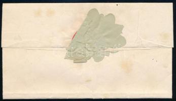 1879 Levél Triesztből az S.M. Corvette Donau hajóra / Cover from the Office of the Diector of Financ...