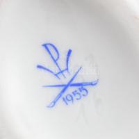 Herendi Apponyi Rust mintás tojás. Kézzel festett, jelzett, minimális kopással 8 cm