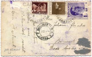 1937 Szászvolkány, Vulcan, Wolkendorf; Bad Wolkendorf / fürdő, csúszda / bath, bathers, slide, photo...