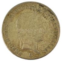 1848B 20kr Ag V. Ferdinánd T:AU juszt. / Hungary 1848B 20 Kreuzer Ag Ferdinand V C:AU adjusted Huszár: 2081., Unger III.: 1419.