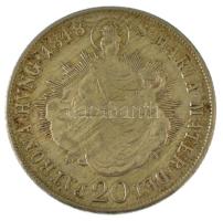 1848B 20kr Ag "V. Ferdinánd" T:AU juszt. / Hungary 1848B 20 Kreuzer Ag "Ferdinand V&q...