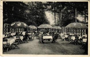 1933 Munkács, Mukacheve, Mukachevo, Mukacevo; A munkácsi iparoskör Tündérkertje, vendéglő, étterem / restaurant (EB)