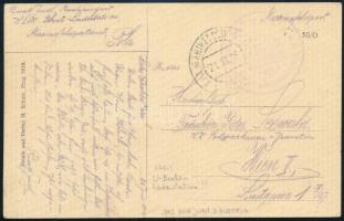 1916 Tábori posta képeslap "S.M.S Don Juan d'Austria"