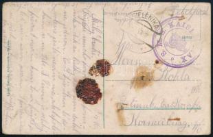 1916 Tábori posta képeslap "S.M.S. KAISER MAX"