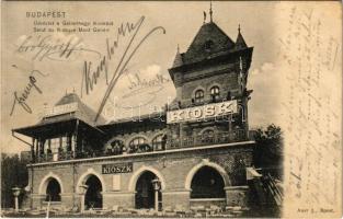 1907 Budapest XI. Gellérthegyi Kioszk kávéház és vendéglő. Auer J. kiadása (szakadás / tear)