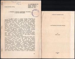 1988-2000 Vegyes különlenyomat tétel, 6 db, közte dedikáltak: Novák László: A táj és település - tel...