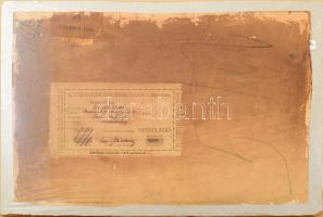 Edvi Illés Aladár (1858-1927): Tehén borjával, 1911. Akvarell, papír, jelezve jobbra lent. Hátoldalá...