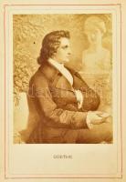 1875 Goethe Galerie fotó nyomatokat tartalmazó könyv rengeteg fénnyomattal. Aranyozott egészbőr köté...