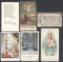 cca 1910-1940 Prohászka Ottokár, Chernoch, Svoy, Glattfelder mise emlék szentképek 6 db