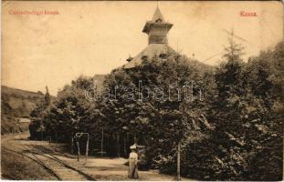 1907 Kassa, Kosice; Csermelyvölgyi kioszk. László Béla kiadása / kiosk, restaurant (EK)