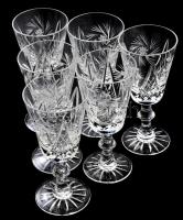 6 db kristály sherrys pohár hibátlan 14 cm