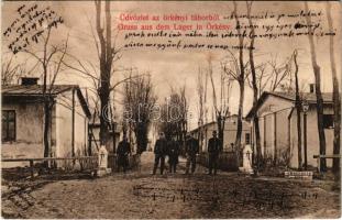 1906 Örkénytábor (Táborfalva), Osztrák-magyar katonai tábor, katonák csoportja (fa)