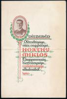 1940 Horthy Miklós születésnapjára rendezett díszebédre szóló meghívó, hajtott