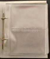 62 férőhelyes kétosztatú modern képeslap berakó album