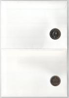 5db-os érmés boríték tétel, mind különféle és német nyelvű tájékoztatóval, benne: Hongkong, Tonga, J...