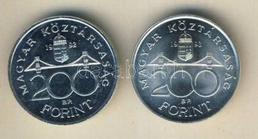 1992-93. 200Ft Ag "MNB" (2x) T:BU,2