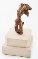 Salvador Dalí (1904-1989): A győzelem angyala. Bronz, jelzett, számozott (709), kő talapzaton. m: 11...