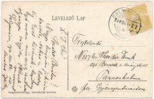 1910 Galgamácsa, Római katolikus templom, plébánia, szövetkezet üzlete és saját kiadása (EK)