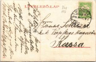 1916 Miskolc, Borsod-Miskolczi gőzmalom, lovashintó (r)