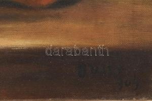 O Valy jelzéssel (jobbra lent): Csendélet, 1909. Olaj, vászon. Dekoratív, kissé sérült fakeretben, 3...