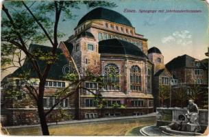 1923 Essen, Synagoge mit Jahrhundertbrunnen / Német zsinagóga. Judaika / German synagogue. Judaica (kopott sarkak / worn corners)