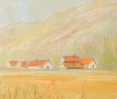 Gerhardt Z. jelzéssel, XX. sz második fele: Vízparti táj. Olaj, vászon. Dekoratív fakeretben. 60x80 ...