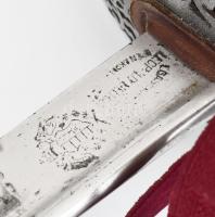 1904M lovassági tiszti szablya. Extra változat, gazdagon díszített, egyedi, áttört mintás kosárral, ...