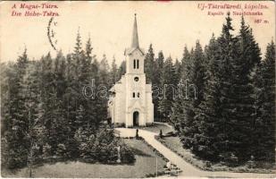 1910 Újtátrafüred, Neu-Schmecks, Novy Smokovec (Magas-Tátra, Vysoké Tatry); kápolna. Divald Károly 1471-1907. / chapel (EK)