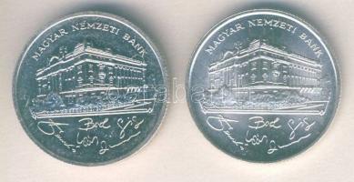 1992-93. 200Ft Ag "MNB" (2x) T:BU,2
